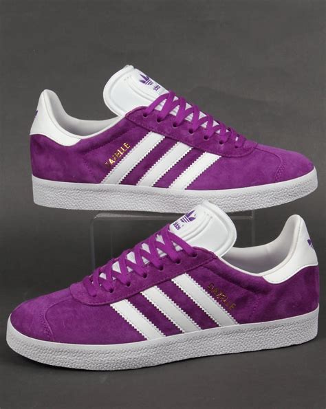 purple adidas trainers